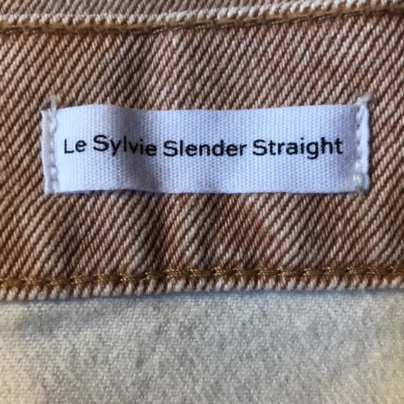 Frame Le Sylvie Slender Straight Sand Jeans - Picture 8 of 11